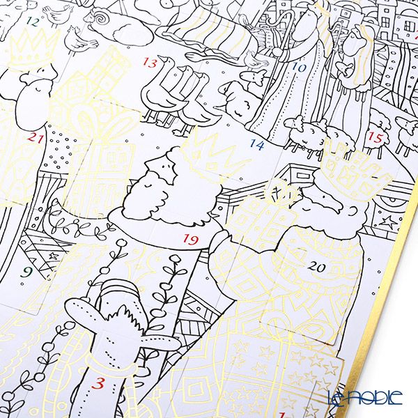 カスパリ カラーリング アドベントカレンダー 色鉛筆付き XADVUS265 ネイティビティ 32×42cm