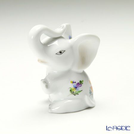 ヘレンド ミルフルール MF 15511-0-00 おすわり小象 7.2cm