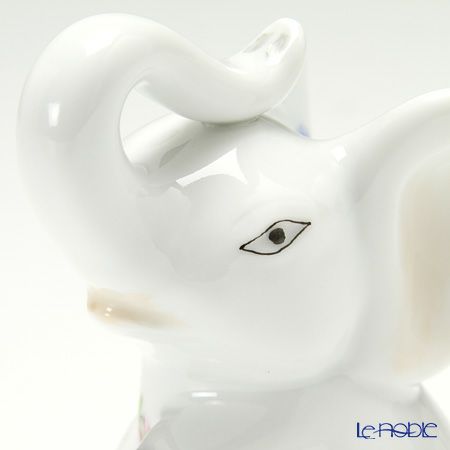 ヘレンド ミルフルール MF 15511-0-00 おすわり小象 7.2cm