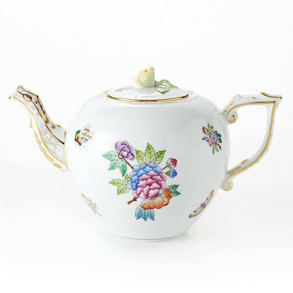 ヘレンド ヴィクトリア・プレーン VA 00606-0-09 ティーポット ローズ 800ml