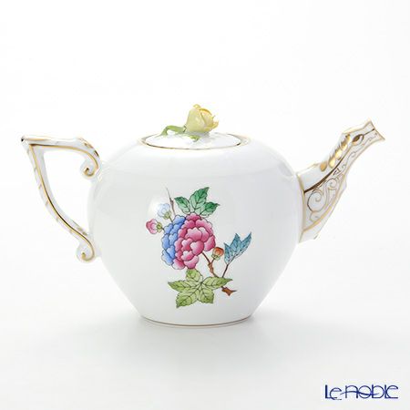 ヘレンド ヴィクトリア・プレーン VA 00608-0-09 ティーポット ローズ 400ml