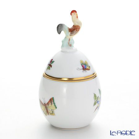 ヘレンド ヴィクトリア・プレーン VA 06043-0-16 タマゴボックス 縦 ニワトリ 10cm