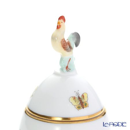 ヘレンド ヴィクトリア・プレーン VA 06043-0-16 タマゴボックス 縦 ニワトリ 10cm