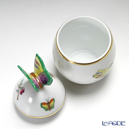 ヘレンド ヴィクトリア・プレーン VA 06043-0-17 タマゴボックス 縦 チョウ