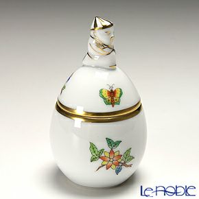 ヘレンド ヴィクトリア・プレーン VA 06043-0-21 タマゴボックス 縦 マンダリン