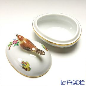 ヘレンド ヴィクトリア・プレーン VA 06054-0-05 タマゴボックス 横 トリ 6.5cm