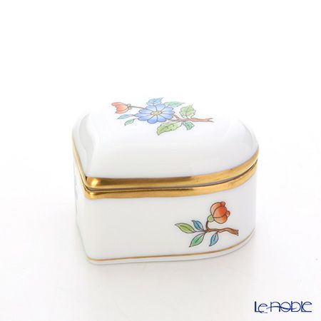 ヘレンド ヴィクトリア・プレーン VA 06112-0-00 ハートボックス 5cm