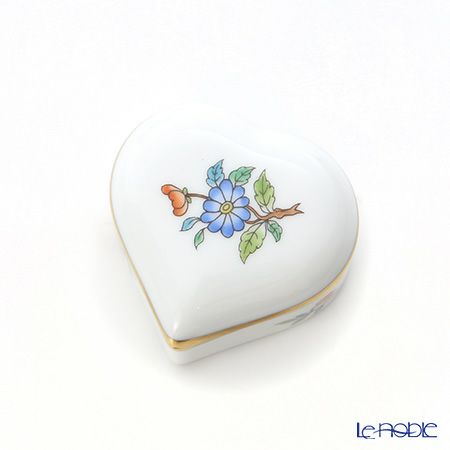 ヘレンド ヴィクトリア・プレーン VA 06112-0-00 ハートボックス 5cm