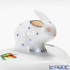 ヘレンド ヴィクトリア・プレーン VA 06112-0-25／6112 ハートボックス（ウサギ）