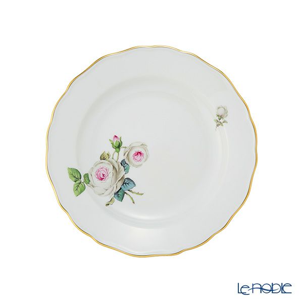 マイセン（Meissen） ホワイトローズ 029510／00472 プレート 20cm