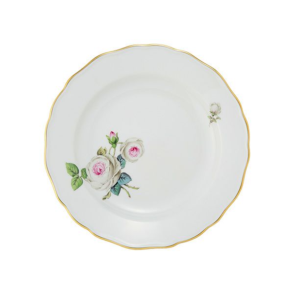 マイセン（Meissen） ホワイトローズ 029510／00472 プレート 20cm