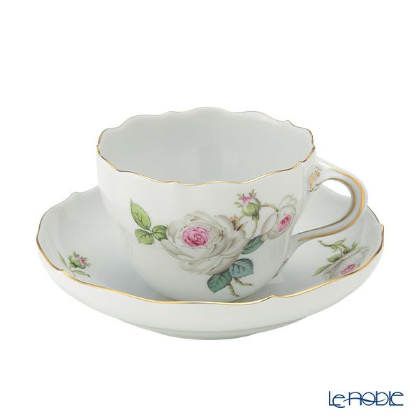 マイセン（Meissen） ホワイトローズ 029510／00582 コーヒーカップ＆ソーサー 200ml