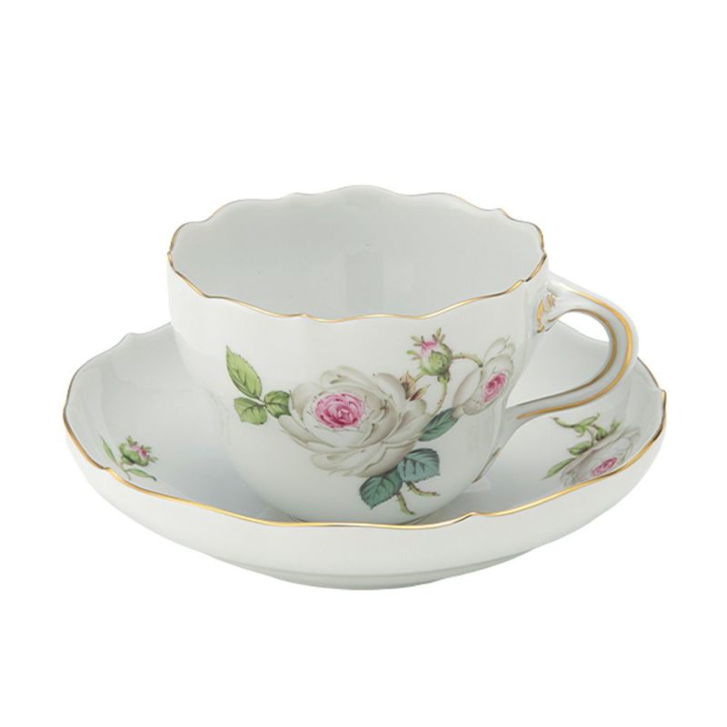 マイセン（Meissen） ホワイトローズ 029510／00582 コーヒーカップ＆ソーサー 200ml