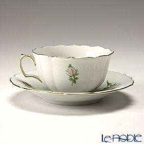 マイセン（Meissen） ホワイトローズ 029510／00633 ティーカップ＆ソーサー 150ml