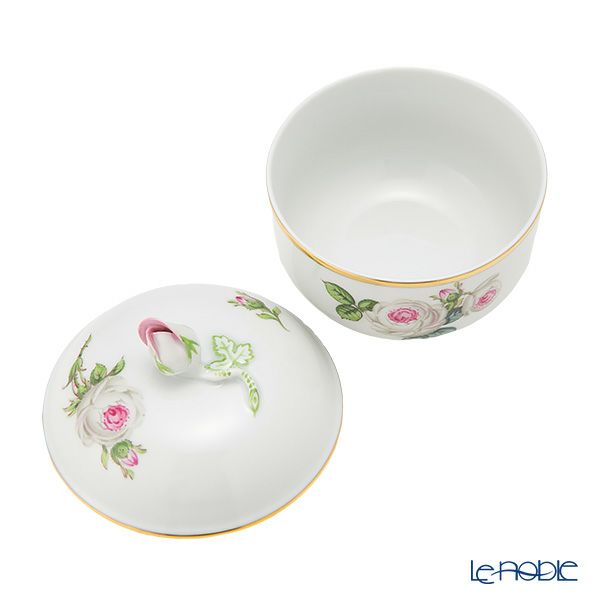 マイセン（Meissen） ホワイトローズ 029510／00822 シュガー 9cm