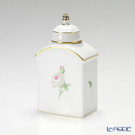 マイセン（Meissen） ホワイトローズ 029510／52861 ティーキャディー 14cm