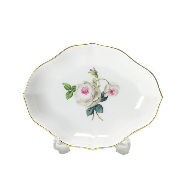 マイセン（Meissen） ホワイトローズ 029510／53605 スモールディッシュ 12cm