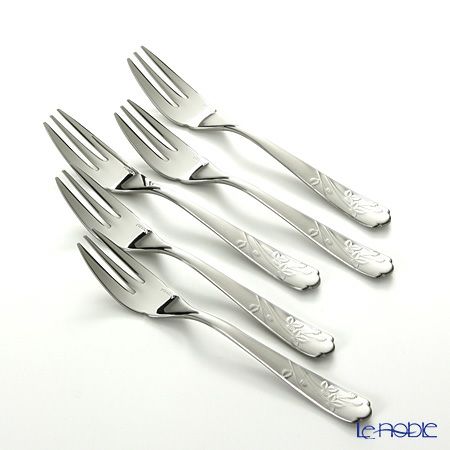 ミントン ヴィクトリアストロベリーホワイト VS102 ケーキフォーク 5本セット