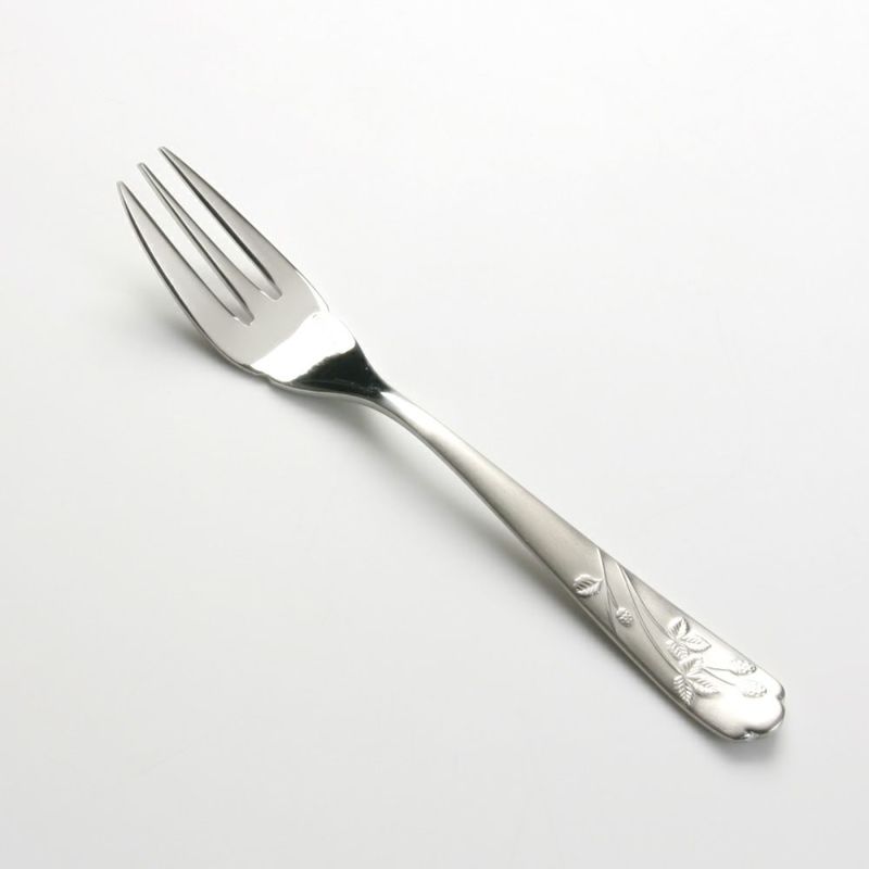 ミントン ヴィクトリアストロベリーホワイト VS202 ケーキフォーク 5本セット 【収納袋付】