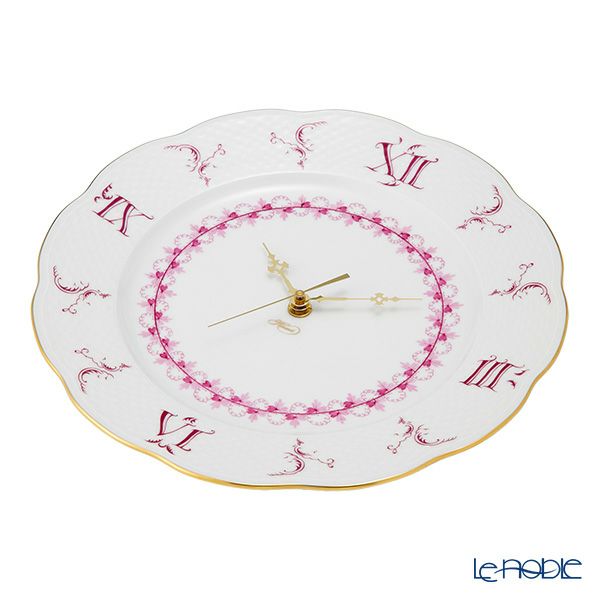 ヘレンド パセリピンク PEP 00527-0-47 ウォールクロック 28.5cm