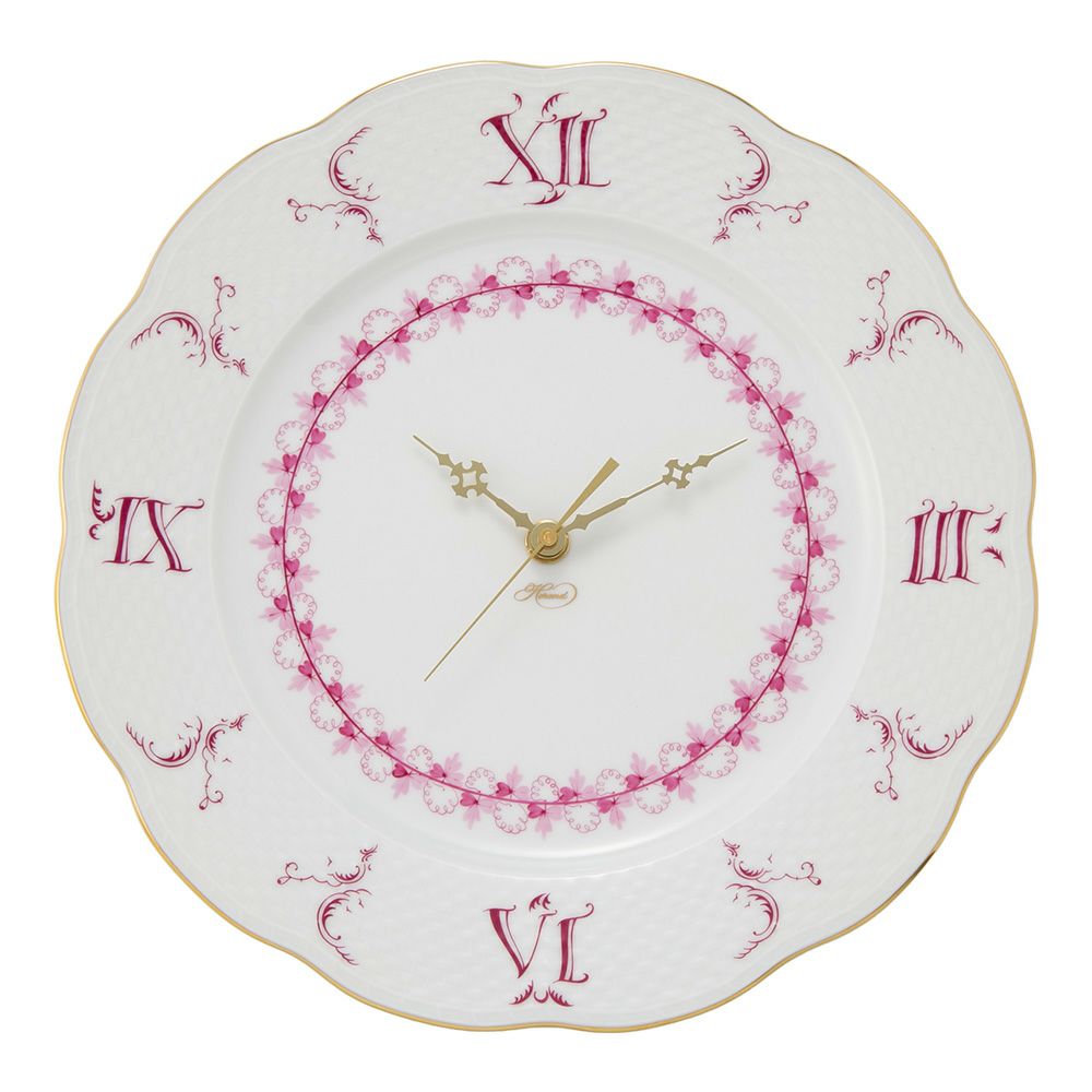 ヘレンド パセリピンク PEP 00527-0-47 ウォールクロック 28.5cm
