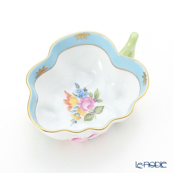 ヘレンド ローズチューリップ ブルー RTFB 02492-0-00 オープンシュガー 10.5cm