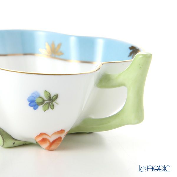 ヘレンド ローズチューリップ ブルー RTFB 02492-0-00 オープンシュガー 10.5cm