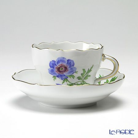 マイセン（Meissen） ベーシックフラワー（一つ花） 030110／00582／01 コーヒーカップ＆ソーサー 200ml Motiv No.1 アネモネ