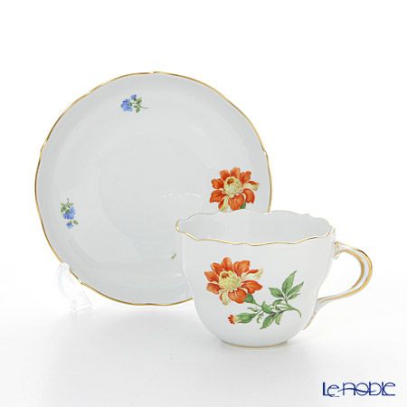マイセン（Meissen） ベーシックフラワー（一つ花） 030110／00582／30 コーヒーカップ＆ソーサー 200ml Motiv No.30 マリーゴールド