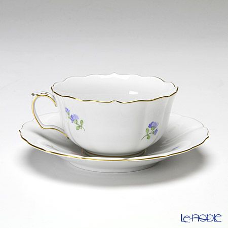 マイセン（Meissen） ベーシックフラワー（一つ花） 030110／00633／13 ティーカップ＆ソーサー 150ml Motiv No.13 野バラ