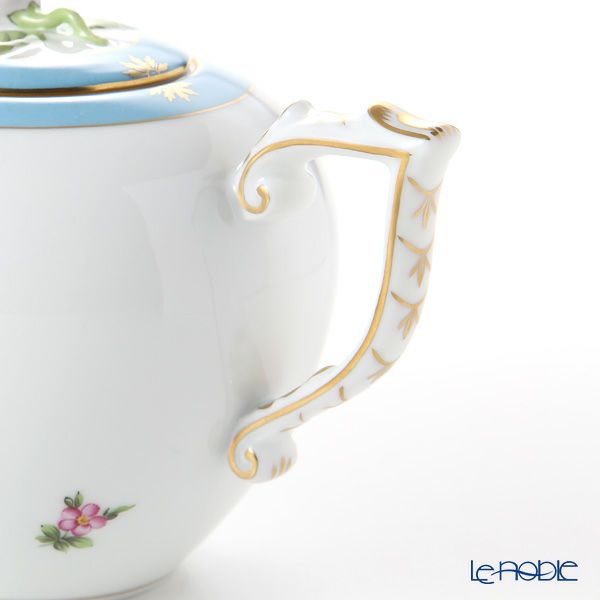 ヘレンド ローズチューリップ ブルー RTFB 20606-0-09 ティーポット（ローズ） 800ml