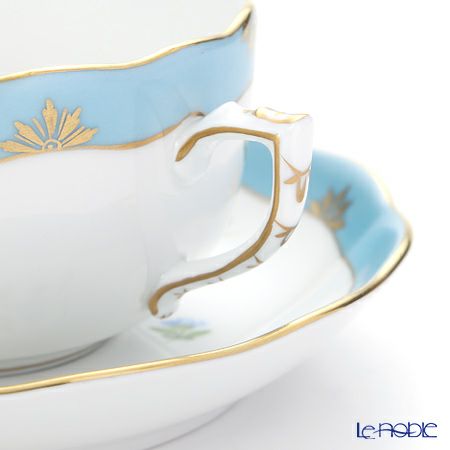 ヘレンド ローズチューリップ ブルー RTFB 20724-0-00 ティーカップ＆ソーサー 200ml