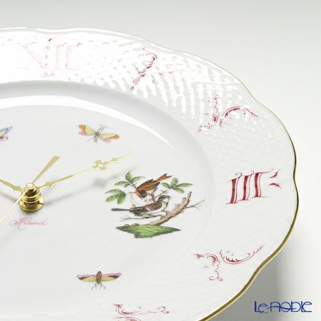 ヘレンド ロスチャイルドバード 00527-0-47 ウォールクロック 28.5cm