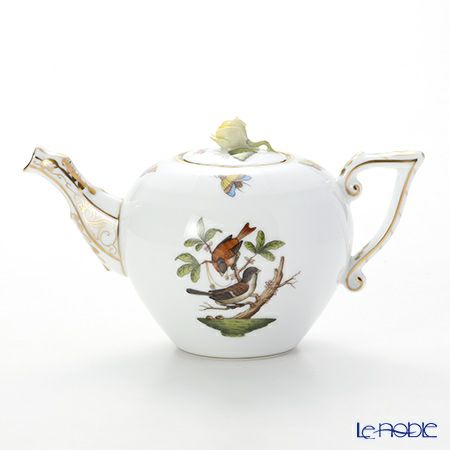 ヘレンド ロスチャイルドバード 00608-0-09 ティーポット ローズ 400ml