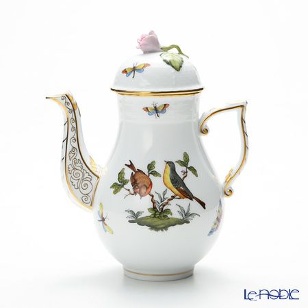 ヘレンド ロスチャイルドバード コーヒーポット（ローズ） 1200ml