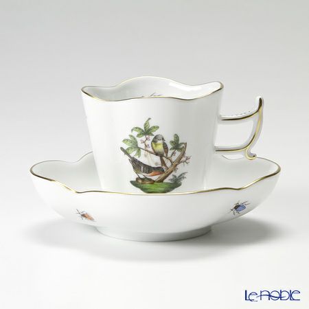 ヘレンド ロスチャイルドバード 04198-0-00 コーヒーカップ＆ソーサー（楕円） 100ml