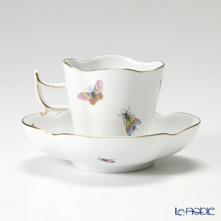 ヘレンド ロスチャイルドバード 04198-0-00 コーヒーカップ＆ソーサー（楕円） 100ml