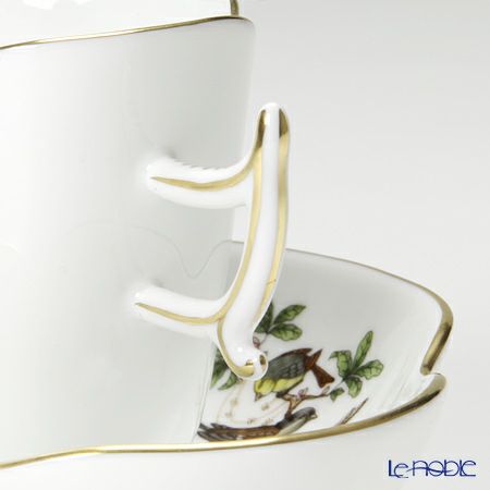 ヘレンド ロスチャイルドバード 04198-0-00 コーヒーカップ＆ソーサー（楕円） 100ml