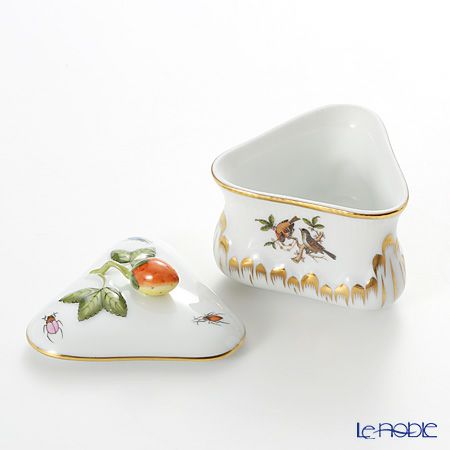 ヘレンド ロスチャイルドバード 06079-0-11 ボンボン入れ トライアングルストロベリー