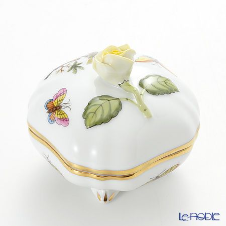 ヘレンド ロスチャイルドバード 06179-0-09 スクエアボックス（ローズ）