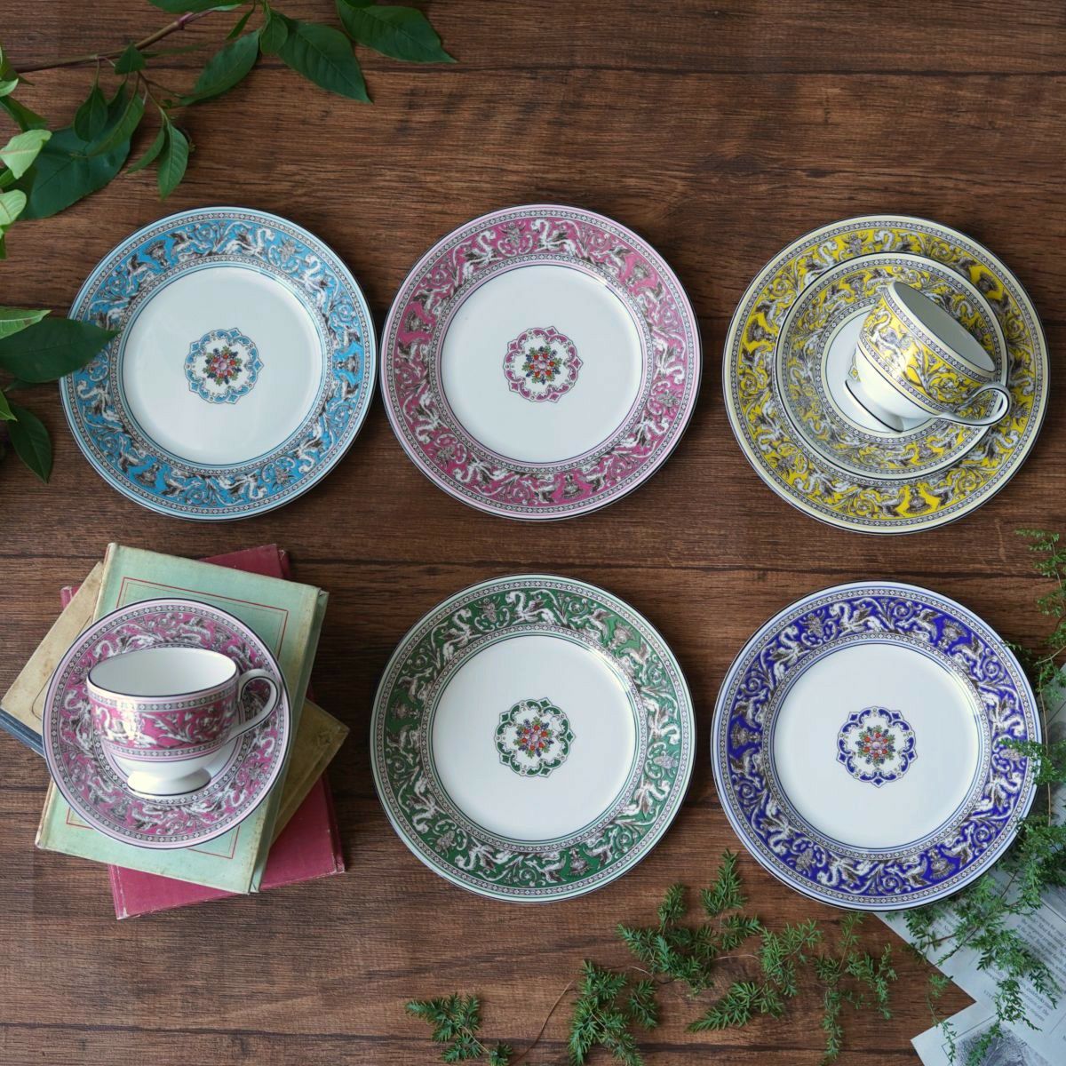 ウェッジウッド（Wedgwood） フロレンティーン ターコイズ プレート 20cm