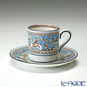 ウェッジウッド（Wedgwood） フロレンティーン ターコイズ コーヒーカップ＆ソーサー（ボンド）100ml