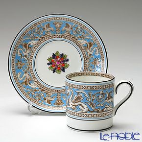 ウェッジウッド（Wedgwood） フロレンティーン ターコイズ コーヒーカップ＆ソーサー（ボンド）100ml