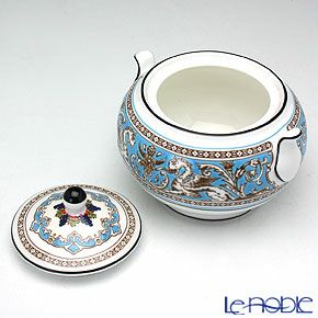 ウェッジウッド（Wedgwood） フロレンティーン ターコイズ シュガーボックス（ティー） L 9cm