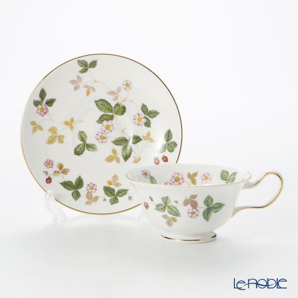 ウェッジウッド（Wedgwood） ワイルドストロベリー ティーカップ＆ソーサー（ピオニー）200ml