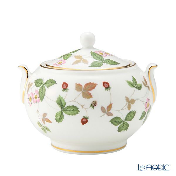 ウェッジウッド（Wedgwood） ワイルドストロベリー シュガーボックス（ティー） L 9cm