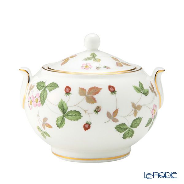 ウェッジウッド（Wedgwood） ワイルドストロベリー シュガーボックス（ティー） L 9cm
