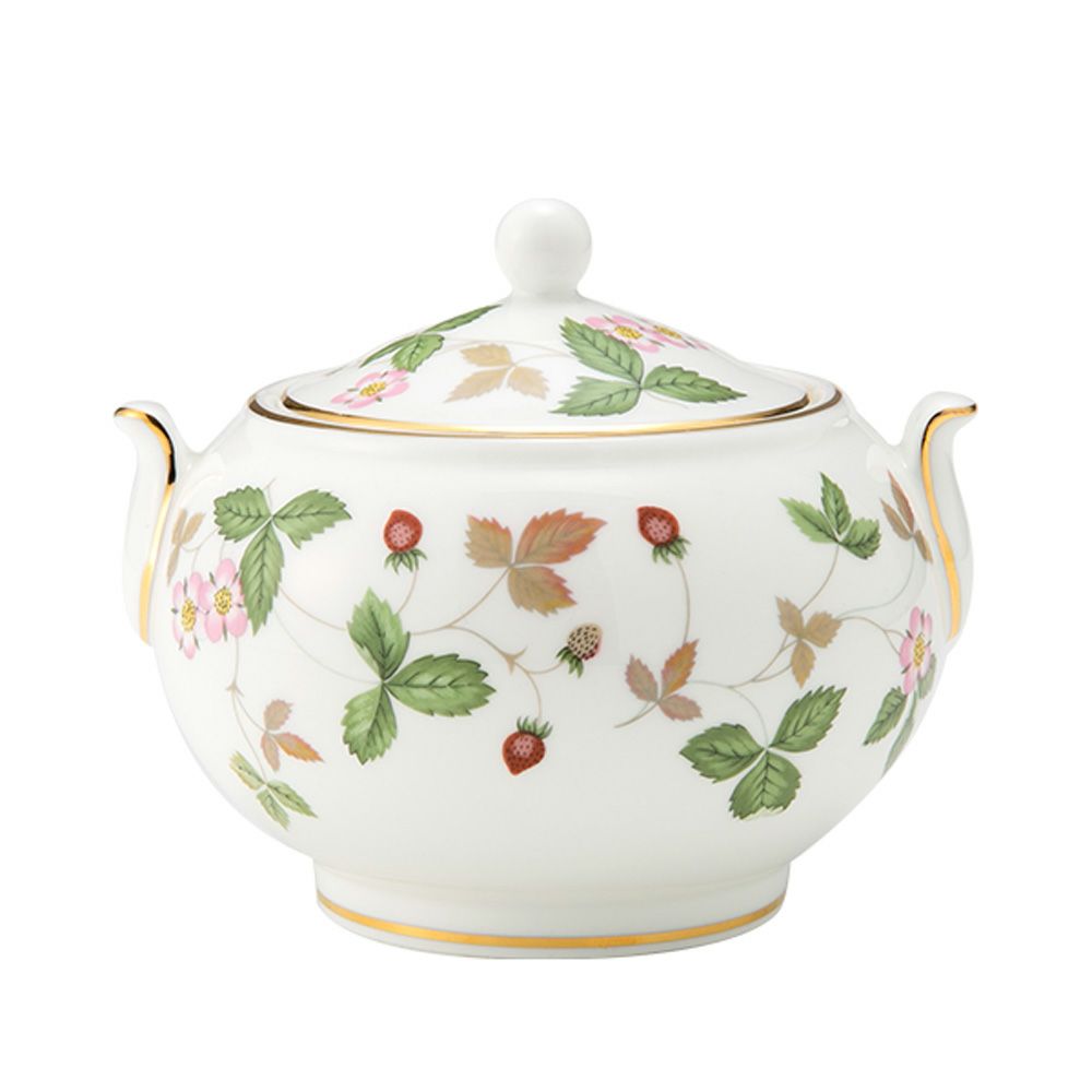 ウェッジウッド（Wedgwood） ワイルドストロベリー シュガーボックス（ティー） L 9cm