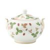 ウェッジウッド（Wedgwood） ワイルドストロベリー シュガーボックス（ティー） L 9cm
