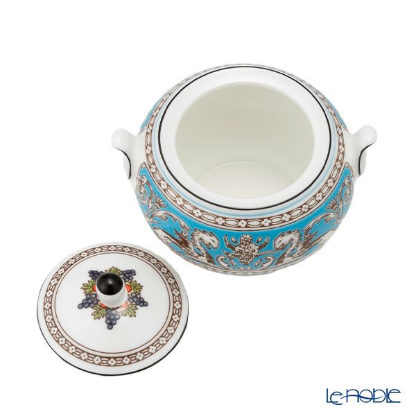 ウェッジウッド（Wedgwood） フロレンティーン ターコイズ シュガーボックス（ティー） S 8cm